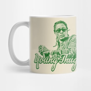 Young Thug // green solid style Mug